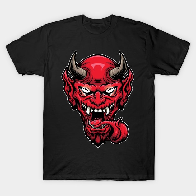 The Devil T-Shirt by vecturo